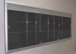 Radius Recessed Display Case