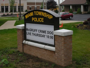 Miami Township Police Outdoor Sign