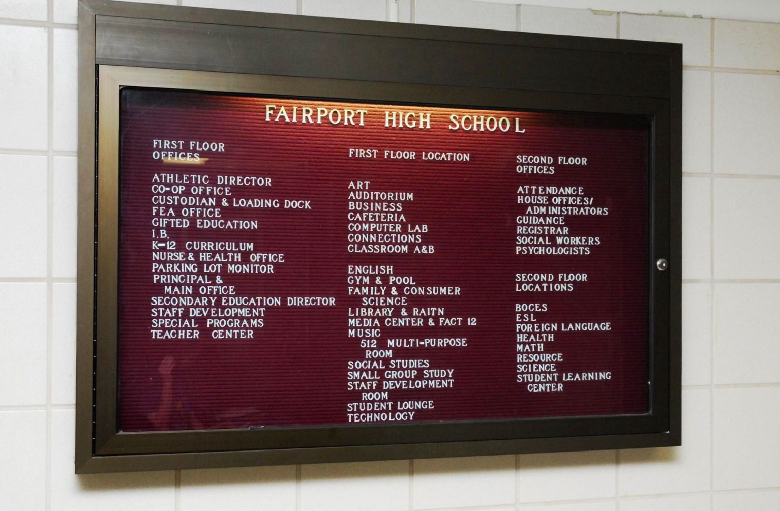 Fairport High School - Fairport, NY